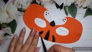 Маска и ушки тигра из фетра