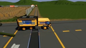 Train Vs Cars!! AMAZING LEGO DESTRUCTION!! Brick Rigs