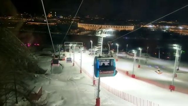 новогодняя Москва2023 воробьевы горы Москва сити