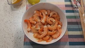 Шашлык из королевских креветок на электрогриле Tefal