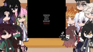-- Hashira and Tanjiro + Nezuko react to Nezuko, AMV -- Demon Slayer -- Gacha Club --