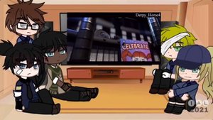 Fnaf nightguards react to fnaf 6th anniversary/ Part 3//FNAF//