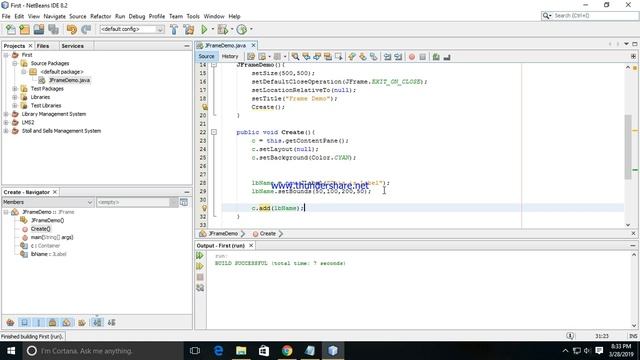 2.How to create JLabel in java swing смотреть онлайн