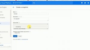 How to Take Snapshot Of A Compute Engine  Persistence Disk In Google Cloud Platform