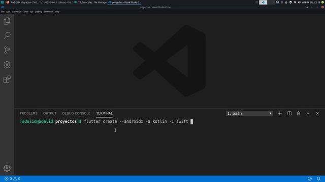 Creando proyecto Flutter con AndroidX en VSCode смотреть онлайн