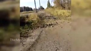 АТО Разбитый «Градом» блокпост ополчения под Авдеевкой 07 11 Донецк Militia Checkpoint after Grad