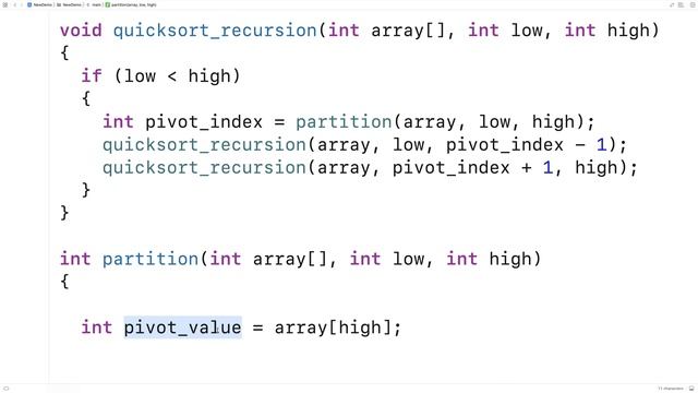 Quicksort Algorithm Implementation | C Programming Example
