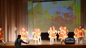 танец - русские матрёшки .  Вдохновение . Чучково  . 8 марта 2017