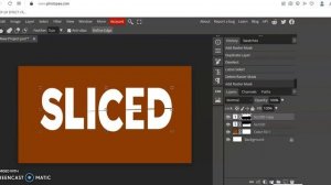 How to Create  Sliced text in Photopea @photopeapro @PhotoshopTrainingChannel@canvaplay @fDFerozDan