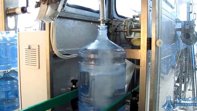 Линия розлива чистой воды в 19л бутыли 120...150 бутылок/час смотреть онлайн