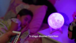 Лампа, ночник в виде Луны.