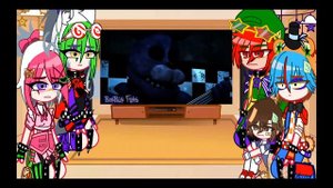 Security Breach reacts to The Bonnie Song | +GlamMike AU | FNaF- Security Breach & FNaF 1 | ImNotSa