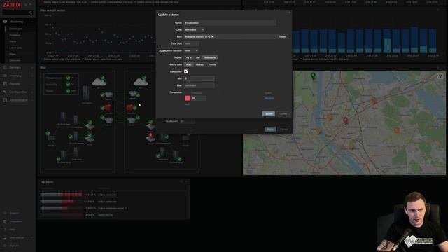 Zabbix Dashboard - Top Hosts Widget