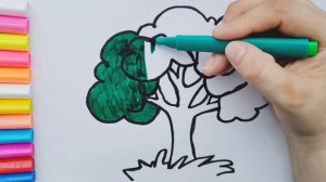 Как нарисовать Дерево.  Рисунки для детей.