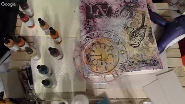 Декупаж.  Ключница из шкатулки.  Диана Январева