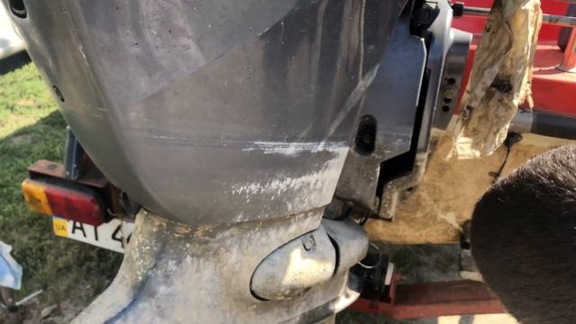 Yamaha 115 гидроподьем заливаем жидкость