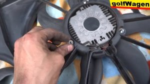 VW Golf 5, 1.9 TDI how to change radiator fan cooling motor 100% full time in detail