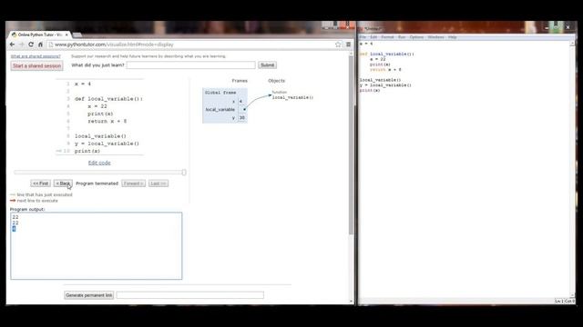 Python Tutorial v3.2.5 Lesson 13.2 - Local and Global Variables