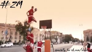 Трюки баскетбольным мячом...