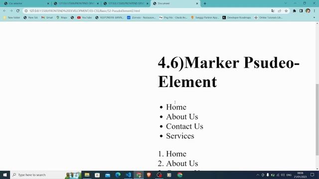 CLASS | - 52 | BASIC | CSS SELECTOR | PSEUDO ELEMENT SELECTOR - 2 ...