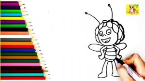 Как нарисовать Пчела Майя.Просто рисовать Пчела Майя#милыерисунки