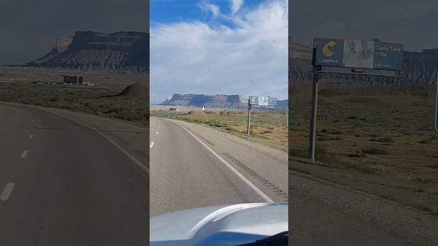 Американские будни: Truck driving all over America штат Юта красивые виды гор