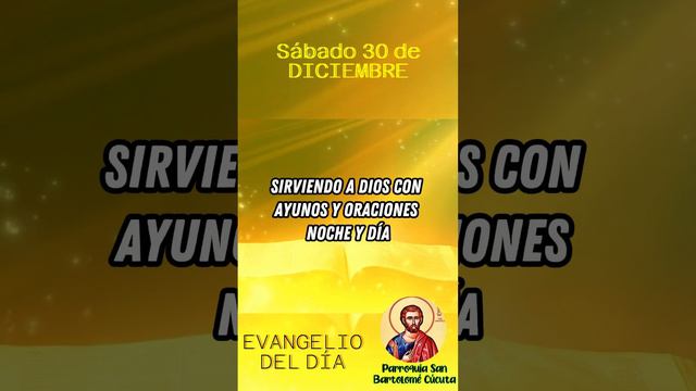 #EvangelioDiario 🔺 Sábado 30 de Diciembre del 2023.  ~ | Parroquia San Bartolomé Cúcuta