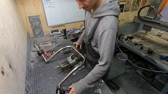 Монтаж скрытой проводки в руль мотоцикла