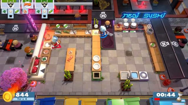 Overcooked 2 (All you can eat) - Chapter 1 (3 stars) смотреть онлайн