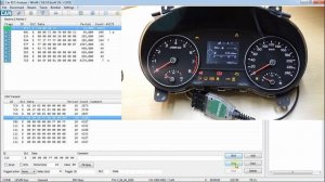 CanHacker проверка щитка приборов Sportage 2017 после ремонта тест индикаторов и тест стрелок