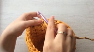 Сумка тубус из трикотажной пряжи