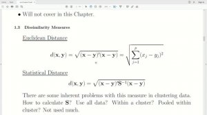 amv50 - Distance Matrix Used in Cluster Analyses