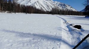 Экспедиция на снегоходах на базу Маргаритто, р. Омулевка, весна 2021г.