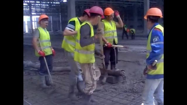 Укладка бетона с бетононасосом. БСК. смотреть онлайн