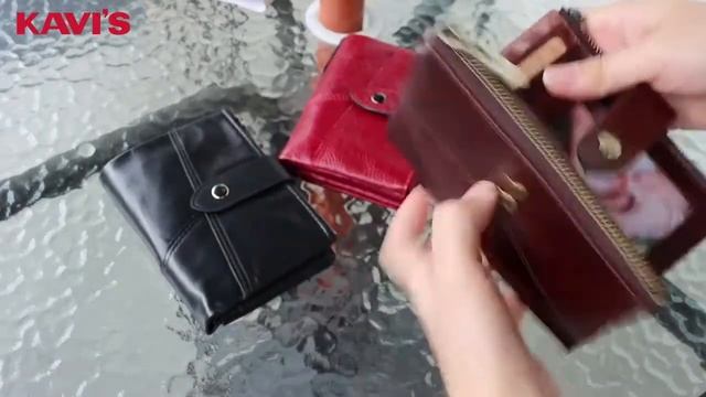 Портмоне Kavis из натуральной кожи смотреть онлайн