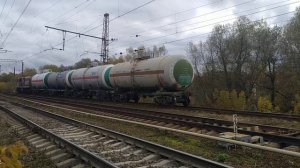 Маневры Тепловоза "ТЭМ2У-8057" на станции "Белые столбы.