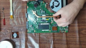 Upgrades Asus x54c k54c Notebook, CPU Replacement, dust cleaning, thermal paste replacement