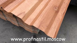 Профлист под дерево двухсторонний Орех золотой