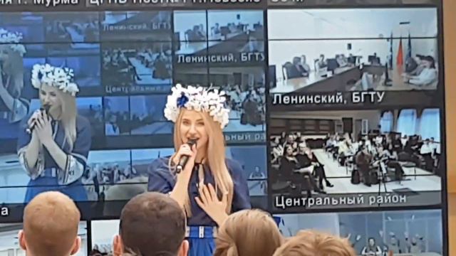 Стефания Соколова с песней "Беларусь моя"/ Форум международный 03.04.23