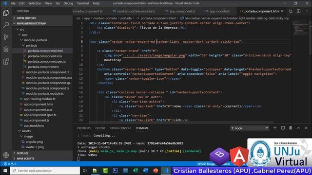 Boostrap y Sass en un Proyecto Angular UNJU VIRTUAL PARTE 3/7 смотреть онлайн