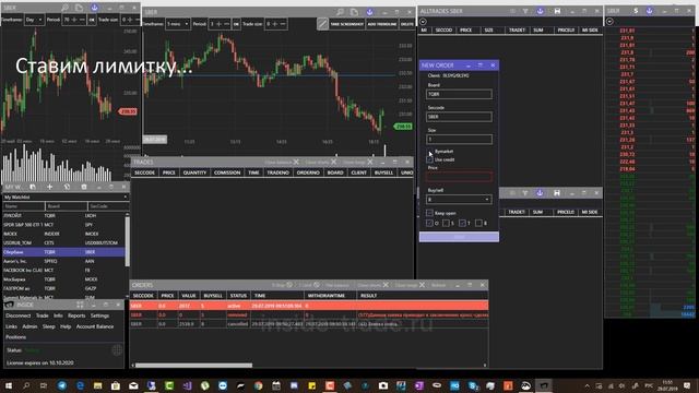 Аукцион открытия "MOEX" ч2. Работаем рыночными ордерами. Плюсовая сделка. смотреть онлайн