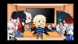 ||Реакция «Плохих парней» на Сансов в будущем||Undertale/Haratale||Гача||