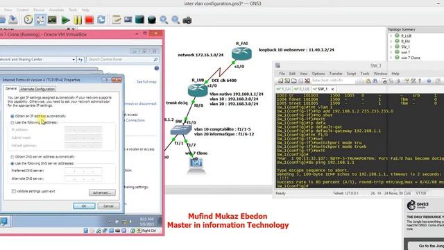gns3 inter vlan configuration смотреть онлайн