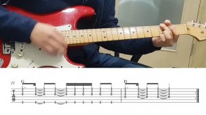 [AC/DC] Back In Black Rhythm Guitar Tutorial (TAB& Slow) 배우기