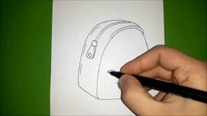 Как нарисовать ШКОЛЬНЫЙ РЮКЗАК? Лёгкие рисунки для начинающих