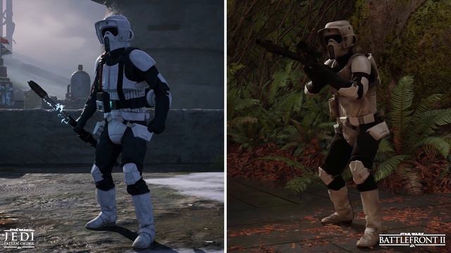 Jedi Fallen Order vs Battlefront II | Graphics Comparison [Characters] смотреть онлайн
