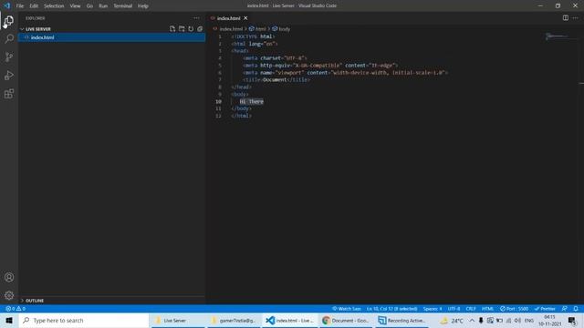 How to use Live Server in VS Code смотреть онлайн