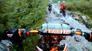 Долина Актру на мотоциклах | По дороге к Ледникам | Не доехали до озера Джангысколь