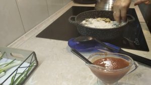 Рыба тушёная с рисом и овощами.Не сложно!!!