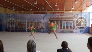 Спортивная акробатика. Новосибирск. Программа 1 взрослого разряда. Комбинированное. Софья и Арина.